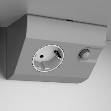 JOKEY DEKOR ALU III-HL LED zrkadlová skrinka 100x73,5x16,6 cm, osvetlenie, s vypínačom a el. zásuvkou, hliník, alumínium 124513120-0122 Obrázek - fotka