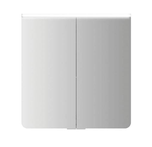 JOKEY XANTO LINE LED zrkadlová skrinka 62,9x66,2x15 cm, osvetlenie, s vypínačom a el. zásuvkou, MDF/drevo, biela 111312520-0110 Obrázek - fotka