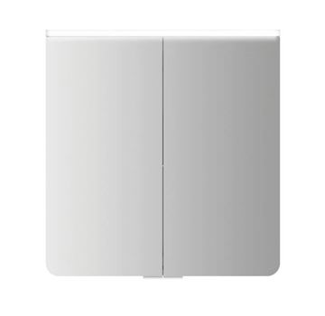 JOKEY XANTO LINE LED zrkadlová skrinka 62,9x66,2x15 cm, osvetlenie, s vypínačom a el. zásuvkou, MDF/drevo, biela 111312520-0110 Obrázek - fotka