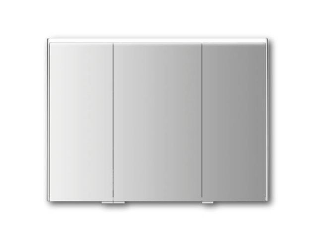 JOKEY DEKOR ALU III-HL LED zrkadlová skrinka 100x73,5x16,6 cm, osvetlenie, s vypínačom a el. zásuvkou, hliník, biela 124513120-0110 Obrázek - fotka