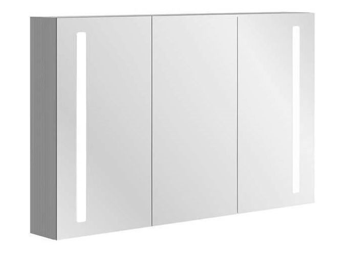 VILLEROY & BOCH VERITY LINE zrkadlová skrinka 120x75x17,3 cm, osvetlenie, so zväčšovacím zrkadlom, vypínačom a el. zásuvkou, hliník, strieborná B307F200 Obrázek - Hlavní obrázek