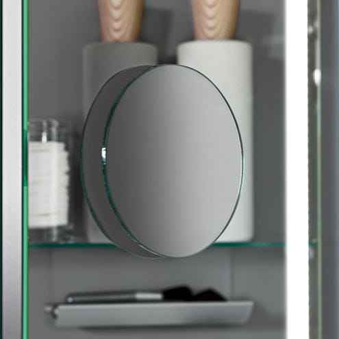 VILLEROY & BOCH VERITY LINE zrkadlová skrinka 130x75x17,3 cm, osvetlenie, so zväčšovacím zrkadlom, vypínačom a el. zásuvkou, hliník, strieborná B307F300 Obrázek - fotka