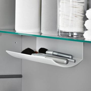 VILLEROY & BOCH VERITY LINE zrkadlová skrinka 130x75x17,3 cm, osvetlenie, so zväčšovacím zrkadlom, vypínačom a el. zásuvkou, hliník, strieborná B307F300 Obrázek - fotka