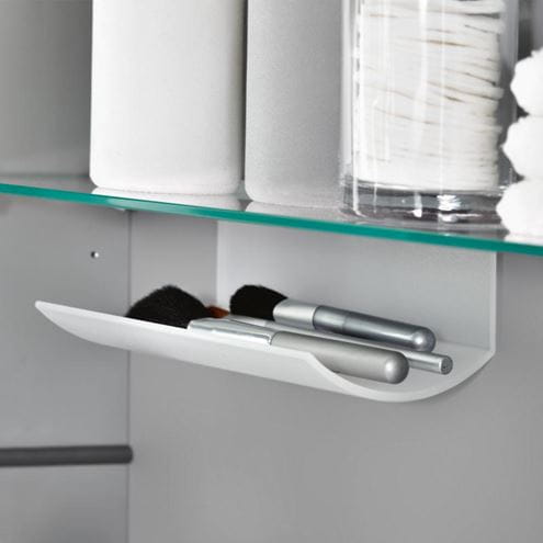 VILLEROY & BOCH VERITY LINE zrkadlová skrinka 130x75x17,3 cm, osvetlenie, so zväčšovacím zrkadlom, vypínačom a el. zásuvkou, hliník, strieborná B307F300 Obrázek - fotka