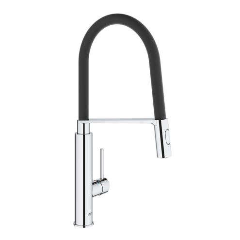 GROHE CONCETTO drezová batéria, s flexi ramienkom a sprškou, chróm / čierna 31491000 Obrázek - Hlavní obrázek