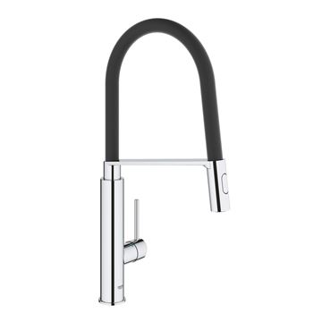 GROHE CONCETTO drezová batéria, s flexi ramienkom a sprškou, chróm / čierna