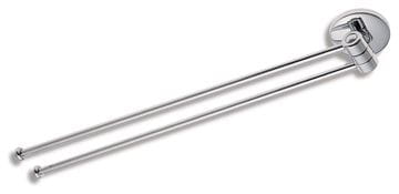NOVASERVIS METALIA 1 držiak uterákov 413 mm, dvojramenný, otočný, chróm