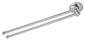 NOVASERVIS METALIA 1 držiak uterákov 413 mm, dvojramenný, otočný, chróm