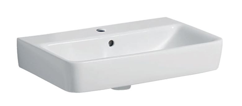 GEBERIT SELNOVA COMPACT umývadlo 60 cm, s otvorom pre batériu a prepadom 501.511.00.7 Obrázek - Hlavní obrázek