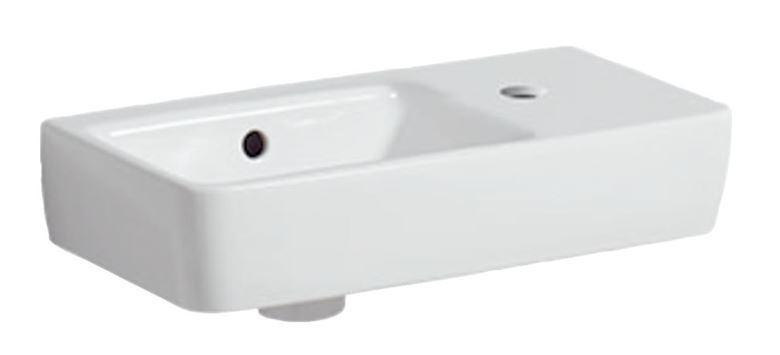 GEBERIT SELNOVA COMPACT umývadielko 50 cm, s otvorom pre batériu vpravo a prepadom 501.513.00.7 Obrázek - Hlavní obrázek