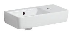 GEBERIT SELNOVA COMPACT umývadielko 50 cm, s otvorom pre batériu vpravo a prepadom