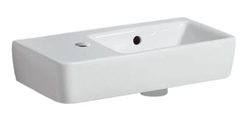GEBERIT SELNOVA COMPACT umývadielko 50 cm, s otvorom pre batériu vľavo a prepadom