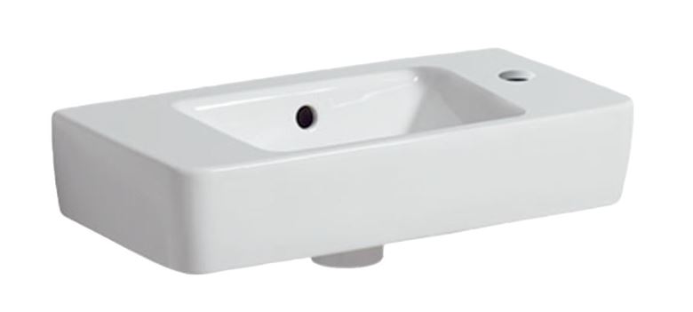 GEBERIT SELNOVA COMPACT umývadlo 50 cm, s otvorom pre batériu vpravo a prepadom 501.507.00.7 Obrázek - Hlavní obrázek