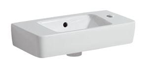 GEBERIT SELNOVA COMPACT umývadlo 50 cm, s otvorom pre batériu vpravo a prepadom