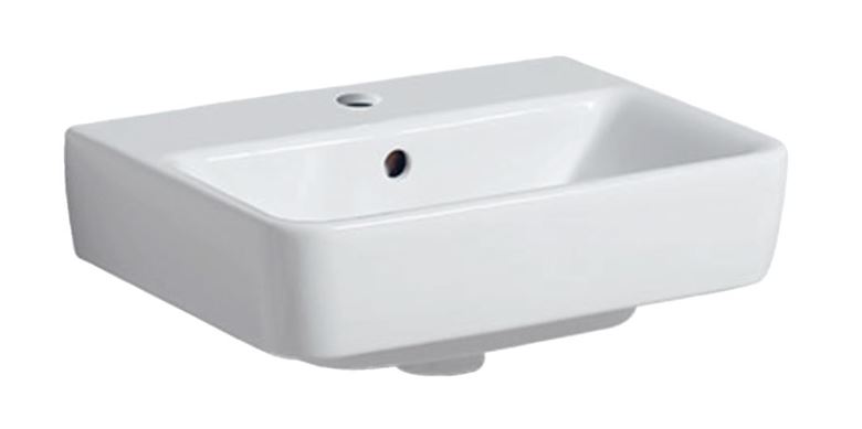 GEBERIT SELNOVA COMPACT umývadielko 45 cm, s otvorom pre batériu a prepadom 501.561.00.7 Obrázek - Hlavní obrázek