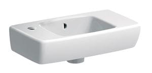 GEBERIT SELNOVA COMPACT umývadielko 45 cm, s otvorom pre batériu vľavo a prepadom