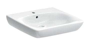 GEBERIT SELNOVA COMFORT bezbariérové umývadlo 55 cm, s otvorom pre batériu a prepadom