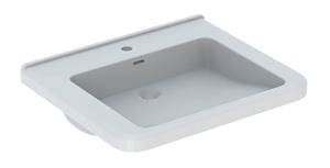 GEBERIT SELNOVA COMFORT SQUARE bezbariérové umývadlo 55 cm, s otvorom pre batériu a prepadom