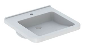 GEBERIT SELNOVA COMFORT SQUARE bezbariérové umývadlo 65 cm, s otvorom pre batériu, bez prepadu