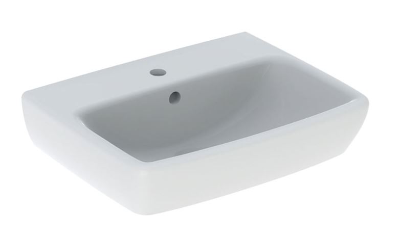 GEBERIT SELNOVA SQUARE umývadielko 45 cm, s otvorom pre batériu a prepadom 500.322.01.7 Obrázek - Hlavní obrázek