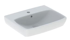 GEBERIT SELNOVA SQUARE umývadlo 55 cm, s otvorom pre batériu a prepadom
