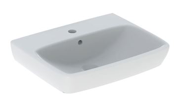GEBERIT SELNOVA SQUARE umývadlo 55 cm, s otvorom pre batériu a prepadom