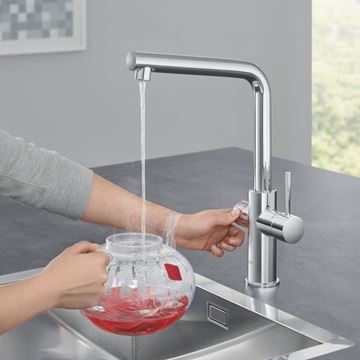 GROHE RED DUO drezová elektronická batéria, s ohrevom, veľkosť M, GROHE ChildLock, napájanie zo siete, chróm 30327001 Obrázek - fotka