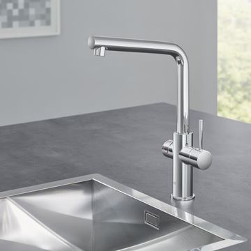 GROHE RED DUO drezová elektronická batéria, s ohrevom, veľkosť M, GROHE ChildLock, napájanie zo siete, chróm 30327001 Obrázek - fotka