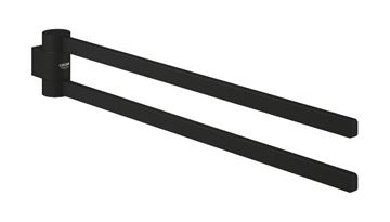 GROHE SELECTION držiak uterákov 441 mm, dvojramenný, phantom black