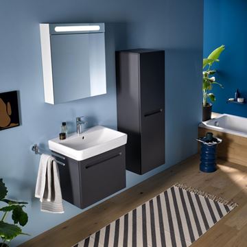 DURAVIT DURASTYLE BASIC zrkadlová skrinka 60x70x14,8 cm, osvetlenie, s vypínačom a el. zásuvkou, pánty vpravo, matná biela N17920R00000000 Obrázek - fotka