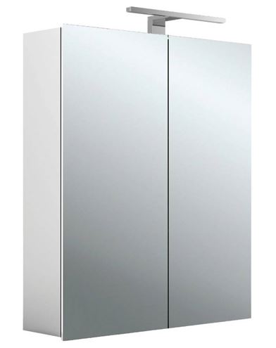 EMCO MEE zrkadlová skrinka 60x74,6x15,3 cm, osvetlenie, s vypínačom a el. zásuvkou, hliník, strieborná 949805050 Obrázek - Hlavní obrázek