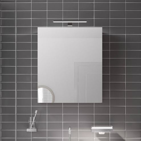 EMCO MEE zrkadlová skrinka 60x74,6x15,3 cm, osvetlenie, s vypínačom a el. zásuvkou, hliník, strieborná 949805049 Obrázek - fotka