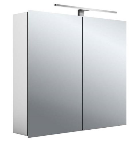EMCO MEE zrkadlová skrinka 80x74,6x15,3 cm, osvetlenie, s vypínačom a el. zásuvkou, hliník, strieborná 949805051 Obrázek - Hlavní obrázek
