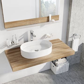 RAVAK CERAMIC 550 SLIM O umývadlo na dosku 55 cm, bez prepadu XJX01155001 Obrázek - fotka