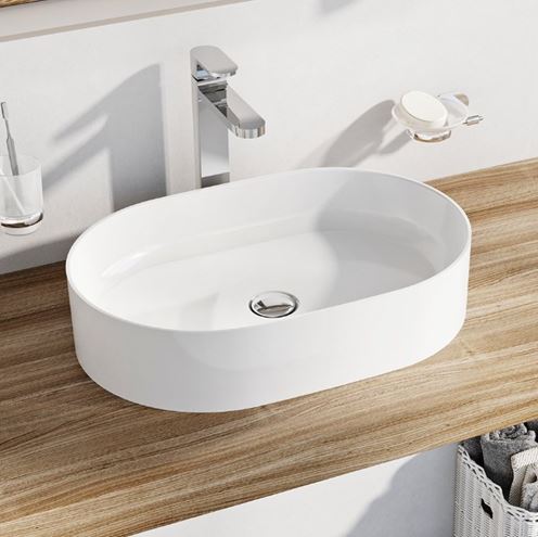 RAVAK CERAMIC 550 SLIM O umývadlo na dosku 55 cm, bez prepadu XJX01155001 Obrázek - fotka