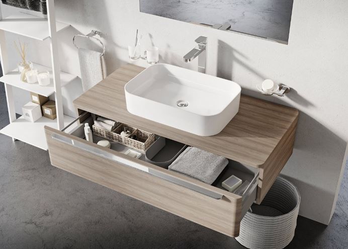RAVAK CERAMIC 550 SLIM R umývadlo na dosku 55 cm, bez prepadu XJX01155002 Obrázek - fotka