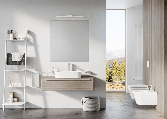 RAVAK CERAMIC 550 SLIM R umývadlo na dosku 55 cm, bez prepadu XJX01155002 Obrázek - fotka