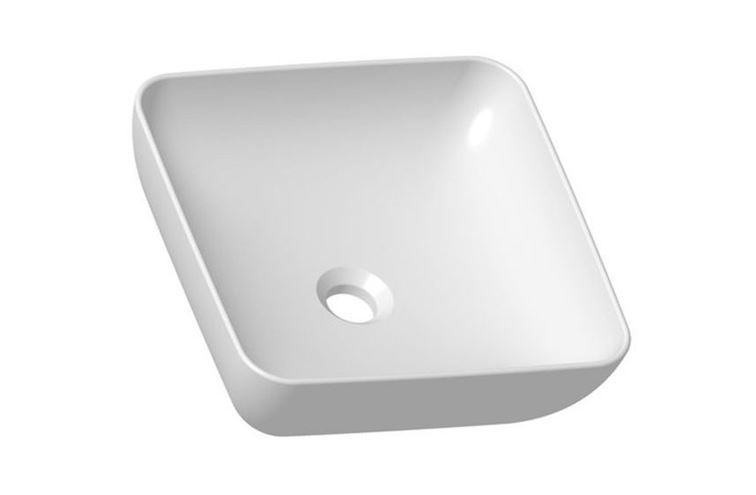 RAVAK UNI 380 S SLIM umývadlo na dosku 38 cm, bez prepadu XJX01138001 Obrázek - Hlavní obrázek