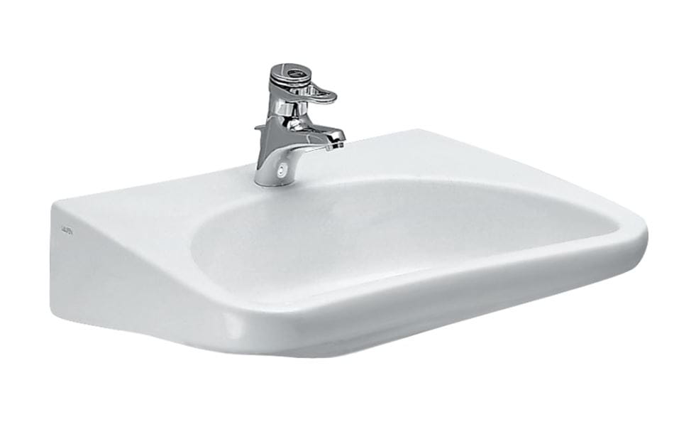 LAUFEN REHAB bezbariérové umývadlo 66 cm, s otvorom pre batériu, bez prepadu