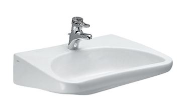 LAUFEN REHAB bezbariérové umývadlo 66 cm, s otvorom pre batériu, bez prepadu