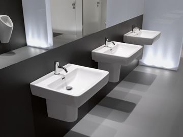 LAUFEN PRO A umývadlo 55 cm, s otvorom pre batériu a prepadom H8189510001041 Obrázek - fotka