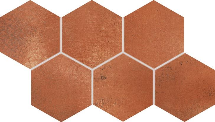 RAKO VIA dekor 21x37 cm, mat reliéf, červenohnedá DDVT8712 Obrázek - Hlavní obrázek