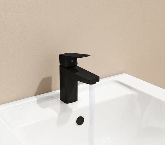 VITRA ROOT SQUARE umývadlová stojanková batéria, matná čierna A4273236EXP Obrázek - fotka