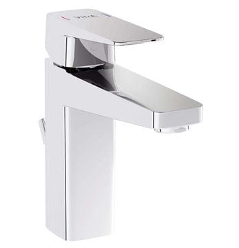 VITRA ROOT SQUARE umývadlová stojanková batéria, s odtokovou súpravou, chróm