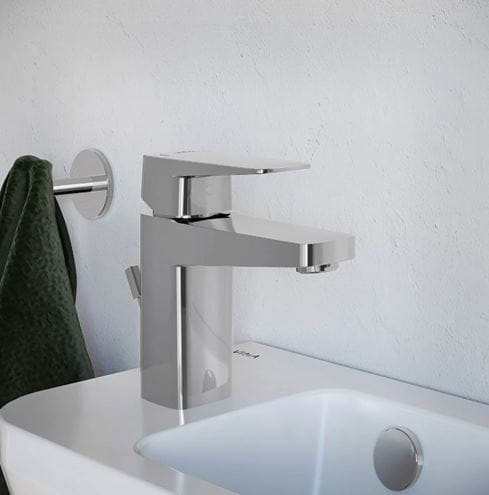 VITRA ROOT SQUARE umývadlová stojanková batéria, s odtokovou súpravou, chróm A42734EXP Obrázek - fotka