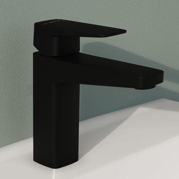 VITRA ROOT SQUARE umývadlová stojanková batéria, matná čierna A4273136EXP Obrázek - fotka