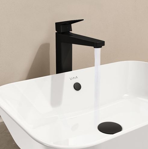 VITRA ROOT SQUARE umývadlová stojanková batéria, BluEco, matná čierna A4273336ENG Obrázek - fotka
