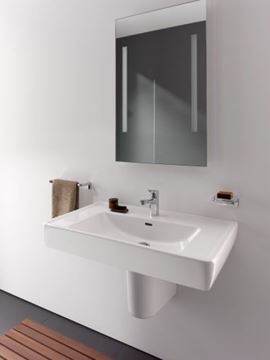 LAUFEN PRO S umývadlo 55 cm, s otvorom pre batériu a prepadom, LCC H8189584001041 Obrázek - fotka