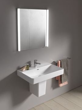 LAUFEN PRO S umývadlo 60 cm, s otvorom pre batériu a prepadom H8189590001041 Obrázek - fotka