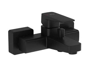 VITRA ROOT SQUARE vaňová nástenná batéria, s prepínačom, matná čierna